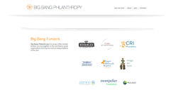 Desktop Screenshot of bigbangphilanthropy.org